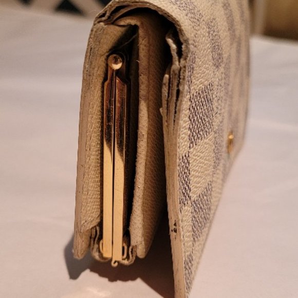 Louis Vuitton Damier Azur Port Monnaie Kisslock Wallet - Picture 4 of 10